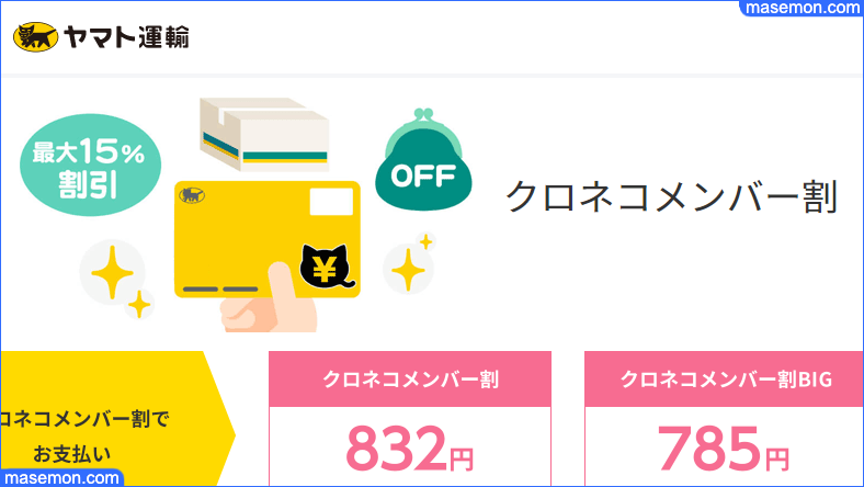 クロネコメンバー割Big ビッグとは？割引 カード チャージ 年会費 お金がないときどうする？